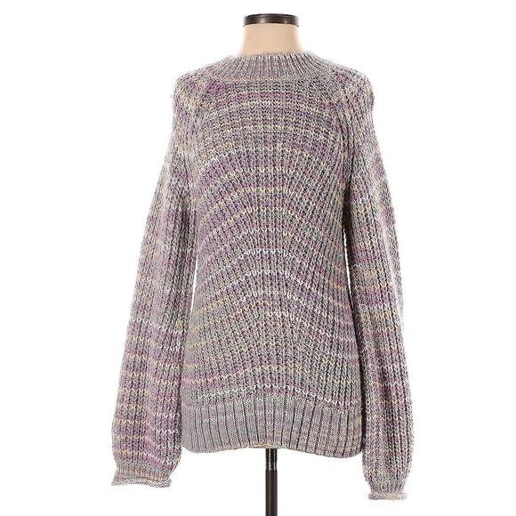 Nicholas Maliya Purple Marled Alpaca Wool Blend Sweater - Picture 5 of 6